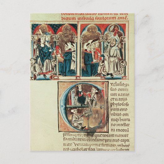 Een Joodse wetenschapper presenteert Briefkaart (Voorkant)