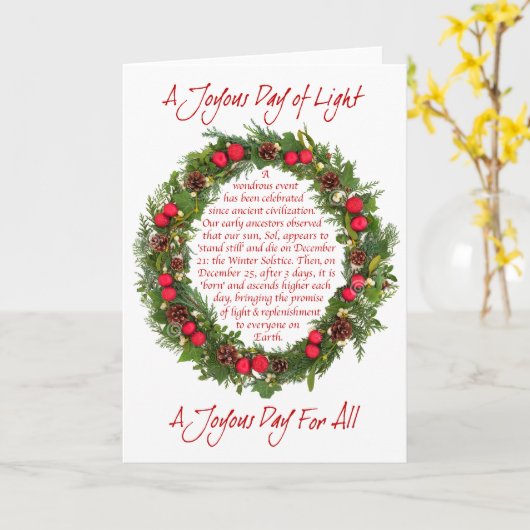 EEN JOOLIGE DAG - KAART (Gele Bloem)