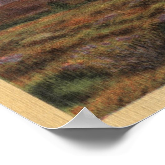 Een Joshua-palm in Bloom in de Californische woest Poster (Hoek)