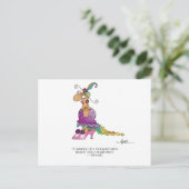 EEN JOURNEY BEGINT Briefkaart tegen April McCallum (Staand voorkant)