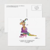 EEN JOURNEY BEGINT Briefkaart tegen April McCallum (Voorkant / Achterkant)