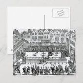 Een Jousting Scene Briefkaart (Voorkant / Achterkant)