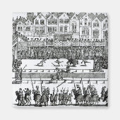 Een Jousting Scene Magneet (Voorkant)