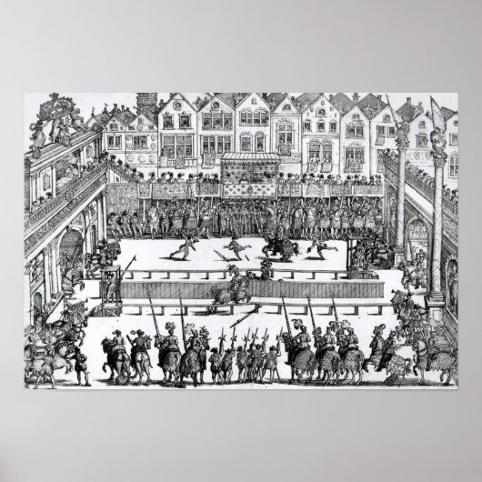 Een Jousting Scene Poster (Voorkant)