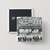 Een Jousting Scene Vierkante Button 5,1 Cm (Voorkant /achterkant)