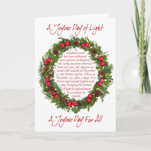 EEN JOYOUS DAG - KAART (Voorkant)