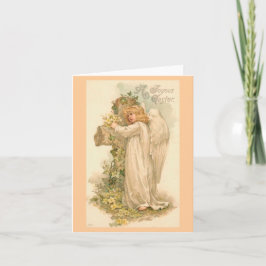 Een Joyous Engel Vintage Pasen van Pasen Feestdagen Kaart
