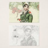 Een joyous Noel Jane Austen Geïnspireerd Gift Labe Visitekaartjes (Voorkant /achterkant)