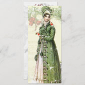 Een joyous Noel Jane Austen Geïnspireerd Menu (Voorkant / Achterkant)