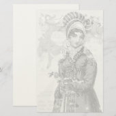Een joyous Noel Jane Austen geïnspireerde Alt-kleu Briefpapier (Voorkant / Achterkant)