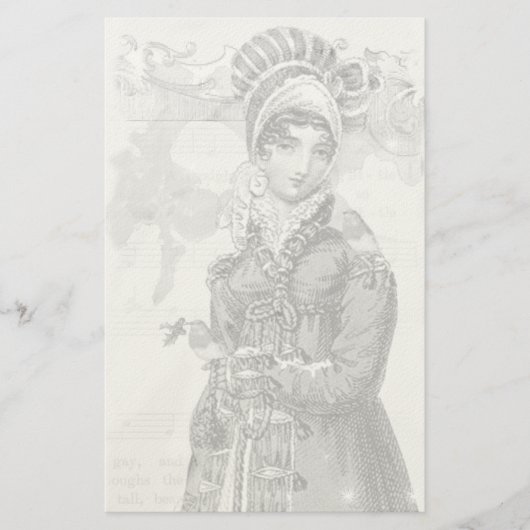 Een joyous Noel Jane Austen geïnspireerde Alt-kleu Briefpapier (Voorkant)