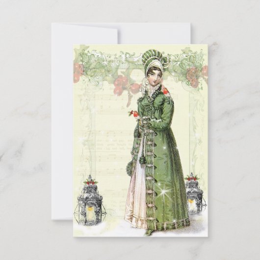 Een joyous Noel Jane Austen Geïnspireerde RSVP (Voorkant)