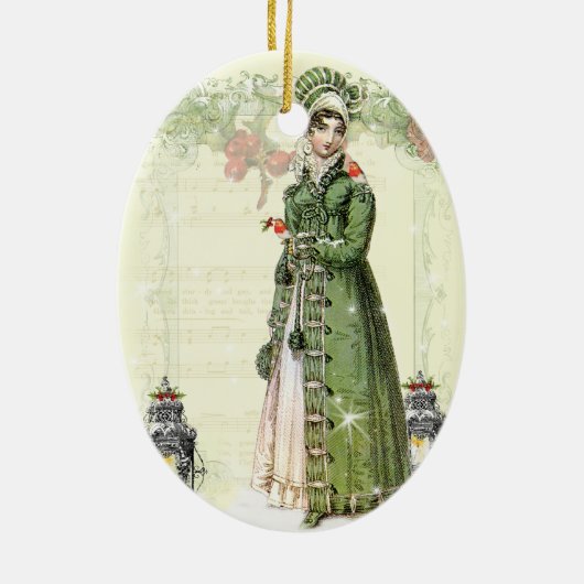 Een joyous Noel Keramisch Ornament (Achterkant)