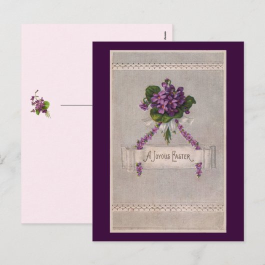 Een joyous Pasen Feestdagenkaart (Voorkant / Achterkant)