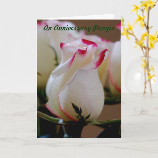 Een Jubileum gebed Kaart (Gele Bloem)