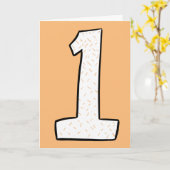 Eén Jubileum Kaart (Gele Bloem)