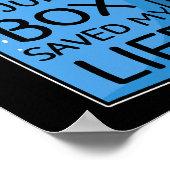 Een Juice Box bewaarde mijn leven Diabetes Awarene Poster (Hoek)