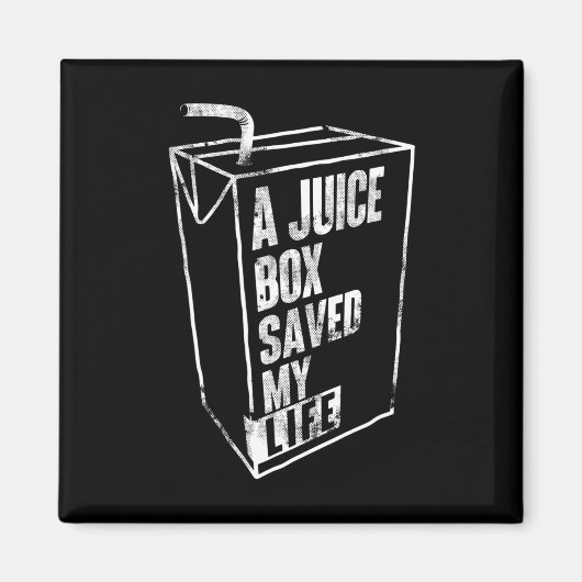 Een Juice Box bewaarde mijn leven suikerziekte Awa Magneet (Voorkant)