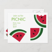 Een Juicy Summer Picnic Briefkaart (Voorkant / Achterkant)