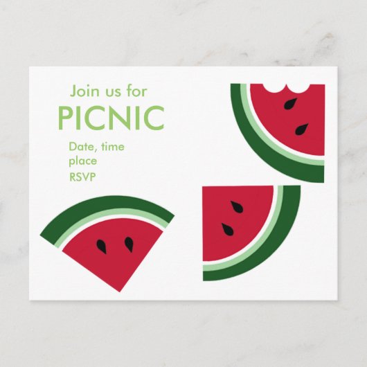 Een Juicy Summer Picnic Briefkaart (Voorkant)