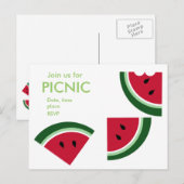Een Juicy Summer Picnic Uitnodiging Briefkaart (Voorkant / Achterkant)
