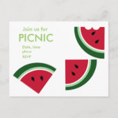 Een Juicy Summer Picnic Uitnodiging Briefkaart (Voorkant)