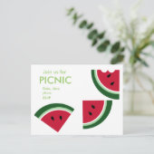 Een Juicy Summer Picnic Uitnodiging Briefkaart (Staand voorkant)