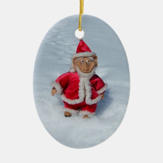 EEN JUISTE JOLLY OUDE ELF! KERAMISCH ORNAMENT (Voorkant)