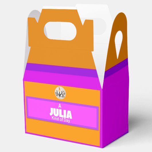 Een Julia Kind Of Day Print met Joe's Wick Logo Bedankdoosjes (Geopend)