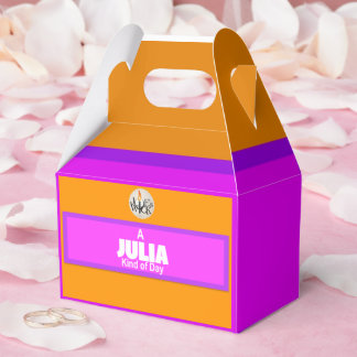 Een Julia Soort Dag Afdruk met Joe's Wick Logo Bedankdoosjes
