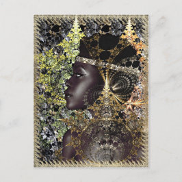 Een Jungle Night Chameleon Glow Postcard Briefkaart