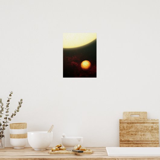 Een Jupiter-achtige planeet Poster (Keuken)