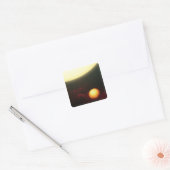 Een Jupiter-achtige planeet Vierkante Sticker (Envelop)