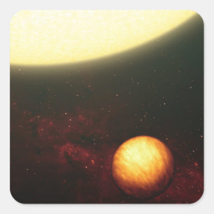 Een Jupiter-achtige planeet Vierkante Sticker