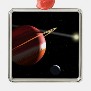 Een Jupiter-massaplaneet rond de nabijgelegen ster Metalen Ornament