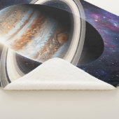 Een Jupiter met Ringen Sherpa Deken (3/4)