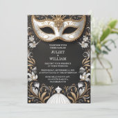 Een Jurk Code Prom Kostuum Maskerade Bal Bruiloft Kaart (Staand voorkant)