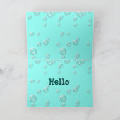 Een "Just Because" Wenskaart met 2 Funny Fishes Kaart (Binnen)