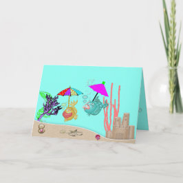 Een "Just Because" Wenskaart met 2 Funny Fishes Kaart