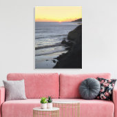 Een juweel op de horizon canvas afdruk (Insitu (Woonkamer))