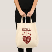 Een juweeltje van een vriend hart Valentijnsdag Tote Bag (Voorkant (product))