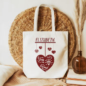 Een juweeltje van een vriend hart Valentijnsdag Tote Bag