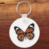 Een juweliele monoboogvlinder sleutelhanger (Voorkant)