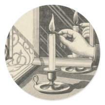 Een kaars  graven aansteken