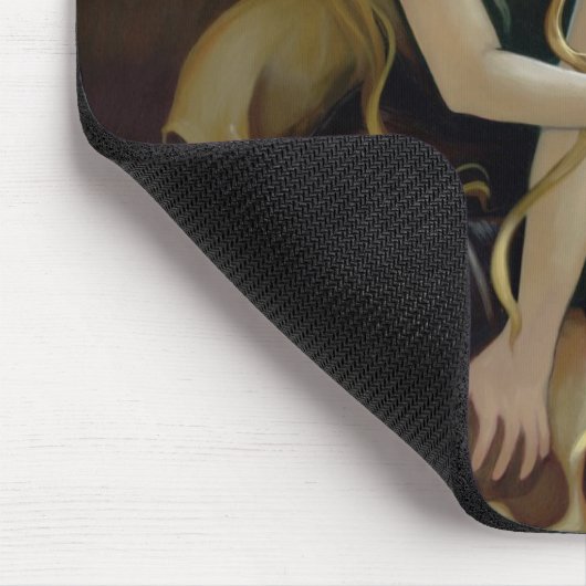 "Een kaars in het donker" Mousepad Muismat (Hoek)