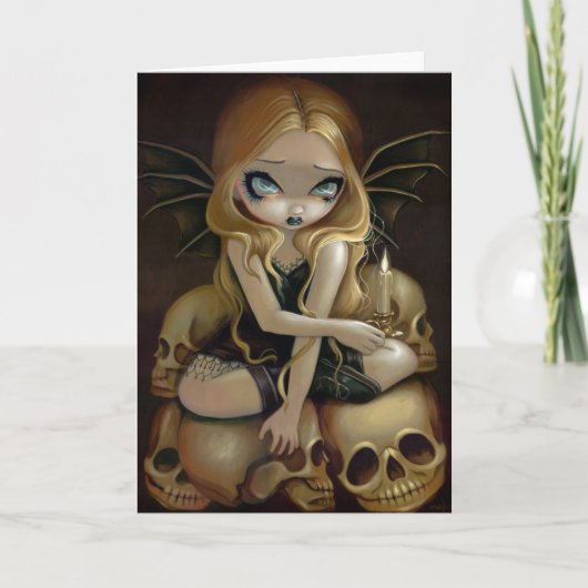 Een kaars in het donker Wenskaart Kaart (Voorkant)