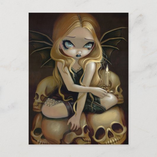 "Een kaars in het donkere Briefkaart" Briefkaart (Voorkant)