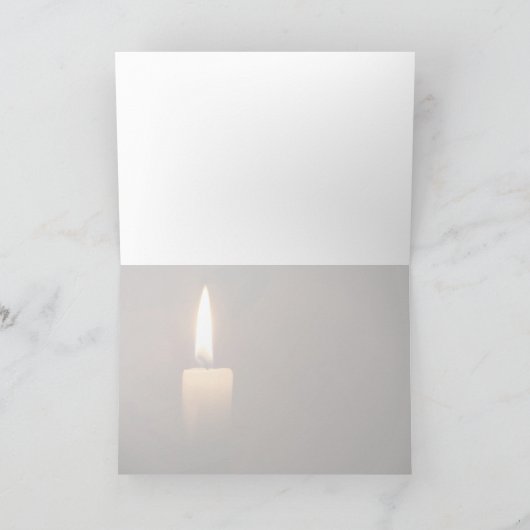 Eén kaars kaart (Binnen)