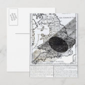 Een kaart die de Schaduw van de Maan toont (Voorkant / Achterkant)