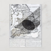 Een kaart die de Schaduw van de Maan toont (Voorkant)